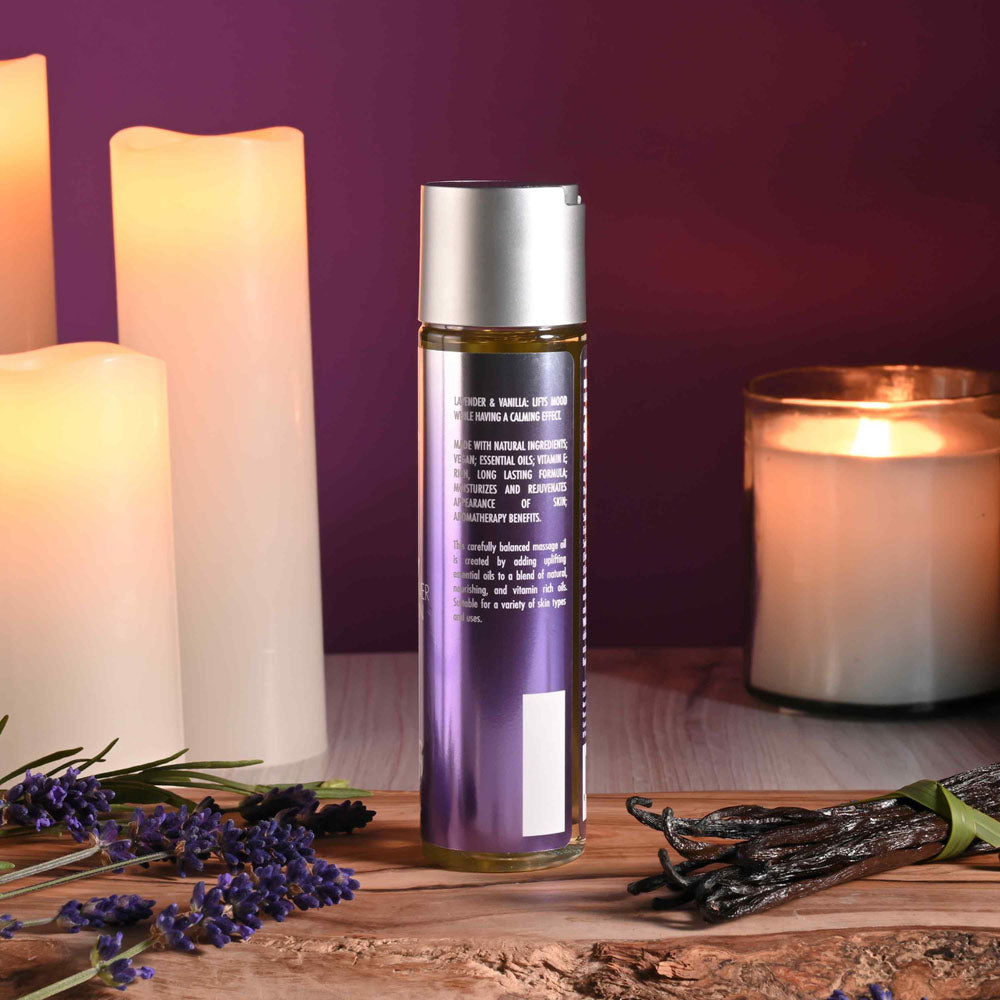 Evolved ANOINT PERFUMERY - Lavender Flower & Vanilla Bean - Lavender Flower & Vanilla Bean Massage Oil - 120 ml Bottle - Hush Store Sydney 