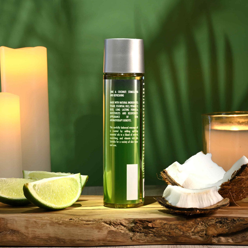 Evolved ANOINT PERFUMERY - Lime Infused Coconut - Lime Infused Coconut Massage Oil - 120 ml Bottle - Hush Store Sydney 