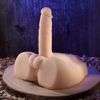 Evolved EASY RIDER LIGHT - Flesh USB Rechargeable Male Torso with Vibrating 17.8 cm Penis