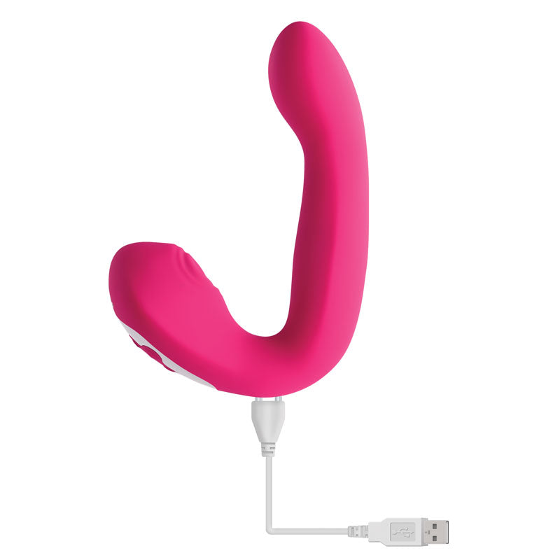 Evolved BUCK WILD - Pink USB Rechargeable Flicking Vibrator - Hush Store Sydney 