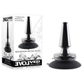 Evolved BEGINNER METAL PLUG - Black Chrome 11.2 cm USB Rechargeable Vibrating Butt Plug - Hush Store Sydney 