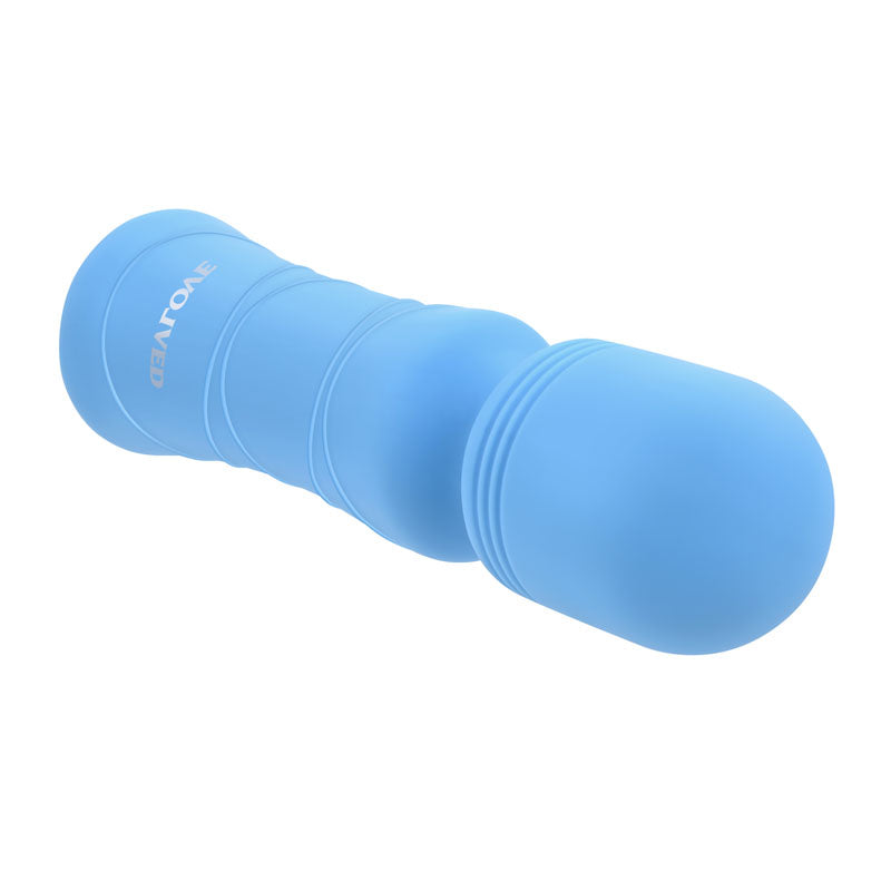 Evolved Out Of The Blue - Blue 10.5 cm USB Rechargeable Mini Massager Wand - Hush Store Sydney 