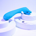 Evolved HEADS OR TAILS - Blue 19.3 cm USB Rechargeable Dual Ended Massager - Hush Store Sydney 