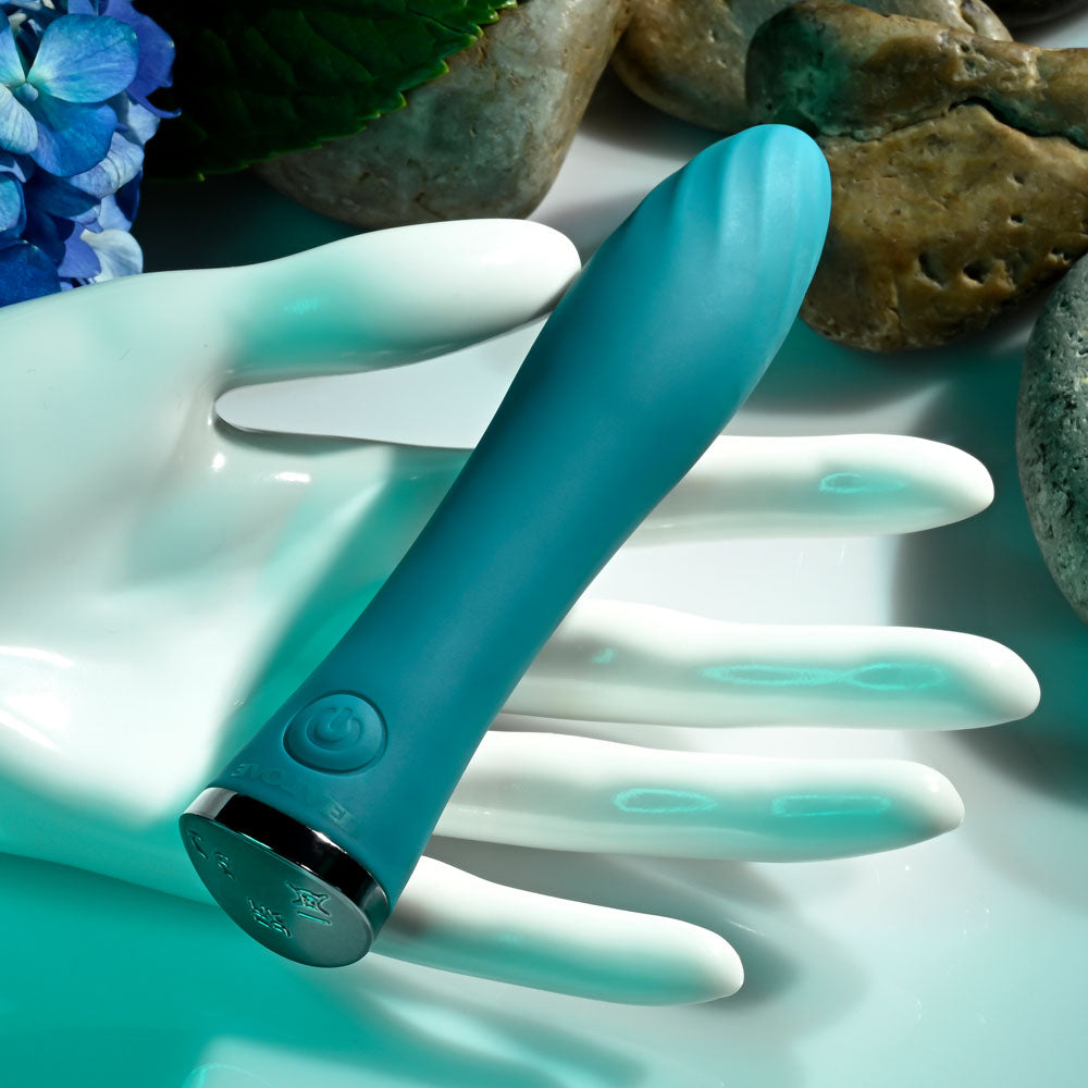 Evolved ULTRA WAVE - Blue 13 cm USB Rechargeable Mini Vibrator - Hush Store Sydney 