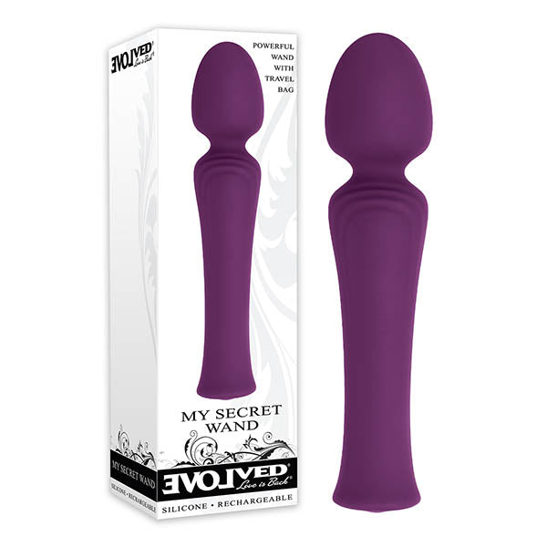 Evolved My Secret Wand - Purple 17 cm (6.7'') USB Rechargeable Massage Wand - Hush Store Sydney 