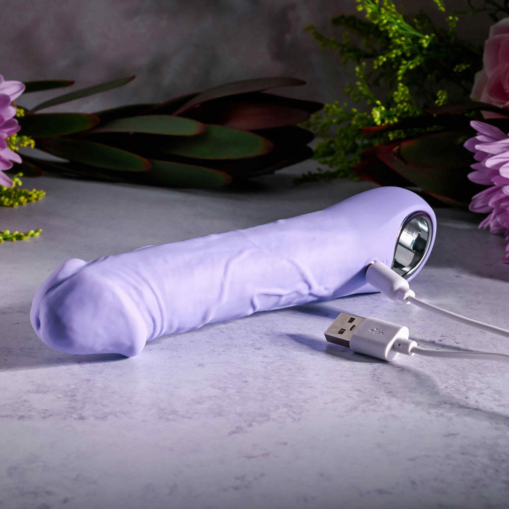 Evolved PURPLE FANTASY - Purple 18.4 cm USB Rechargeable Vibrator - Hush Store Sydney 