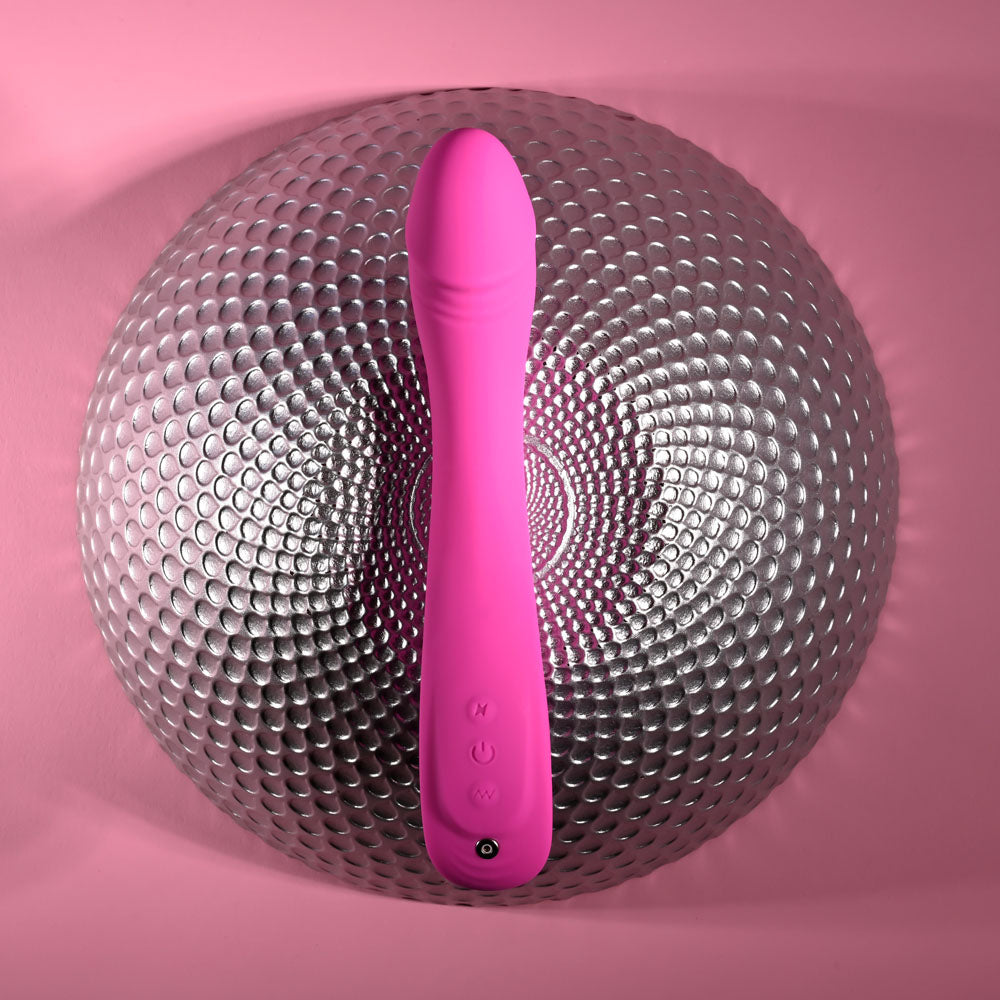Evolved SUGAR RUSH - Pink 21.6 cm USB Rechargeable Vibrator - Hush Store Sydney 