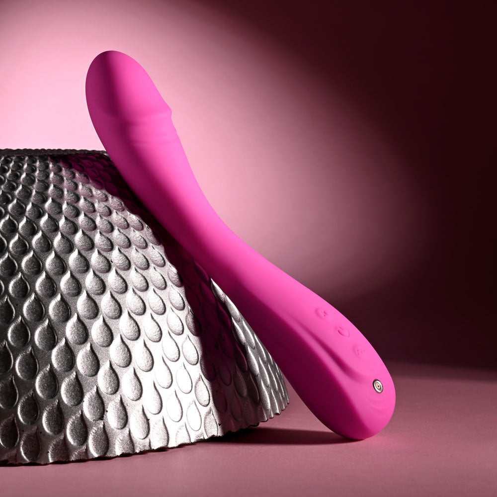 Evolved SUGAR RUSH - Pink 21.6 cm USB Rechargeable Vibrator - Hush Store Sydney 