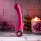 Evolved PLEASURE CURVE - Pink 19 cm USB Rechargeable Vibrator - Hush Store Sydney 