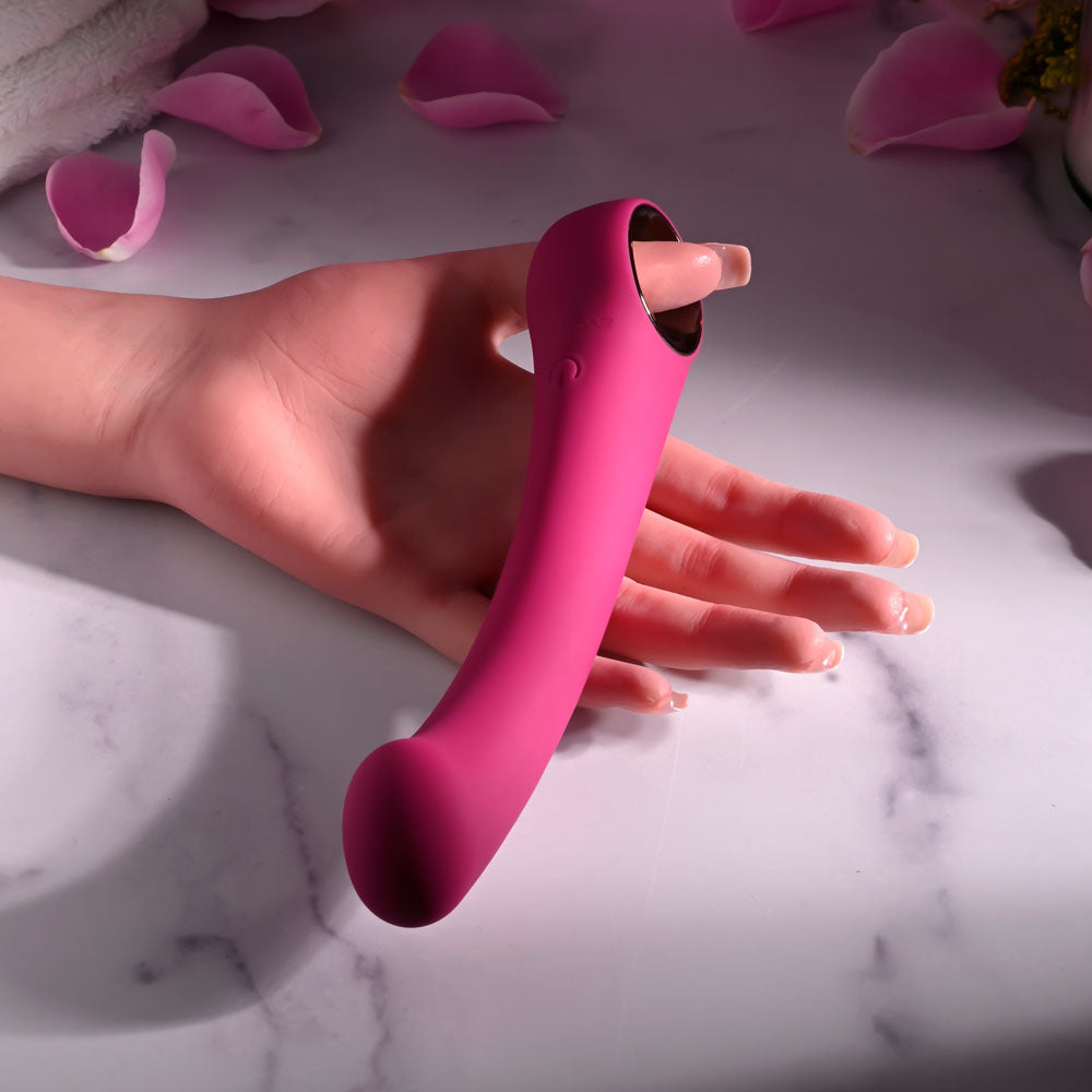 Evolved PLEASURE CURVE - Pink 19 cm USB Rechargeable Vibrator - Hush Store Sydney 