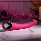 Evolved PLEASURE CURVE - Pink 19 cm USB Rechargeable Vibrator - Hush Store Sydney 