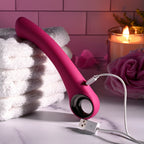 Evolved PLEASURE CURVE - Pink 19 cm USB Rechargeable Vibrator - Hush Store Sydney 