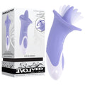 Evolved LIX & KISSES - Purple 18.7 cm USB Rechargeable Flicking Tongue Stimulator - Hush Store Sydney 