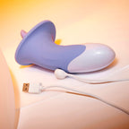 Evolved LIX & KISSES - Purple 18.7 cm USB Rechargeable Flicking Tongue Stimulator - Hush Store Sydney 