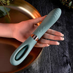 Evolved CHICK FLICK - Olive Green 24 cm USB Rechargeable Vibrator with Flicking Tip - Hush Store Sydney 