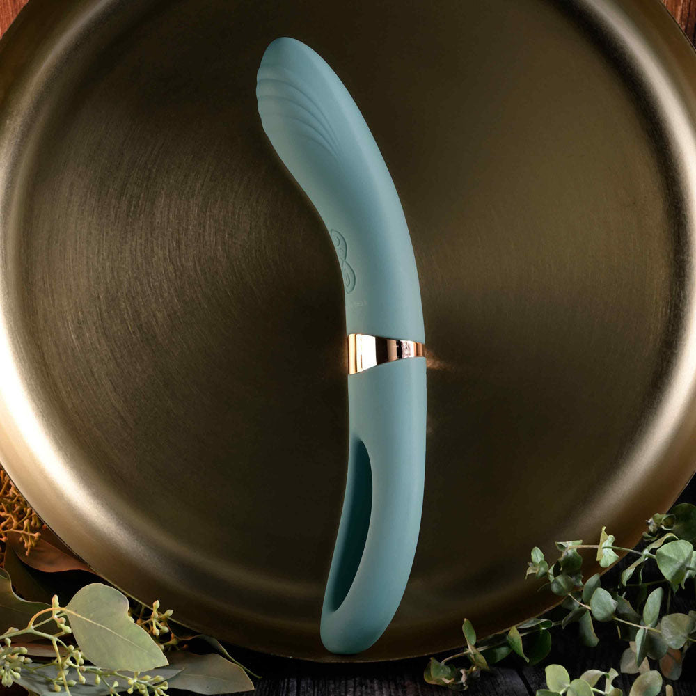 Evolved CHICK FLICK - Olive Green 24 cm USB Rechargeable Vibrator with Flicking Tip - Hush Store Sydney 