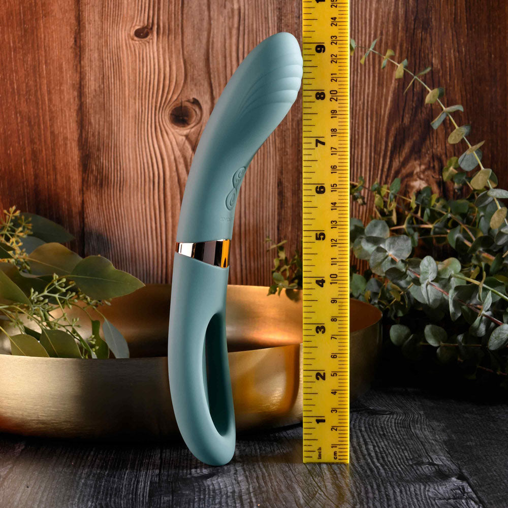 Evolved CHICK FLICK - Olive Green 24 cm USB Rechargeable Vibrator with Flicking Tip - Hush Store Sydney 