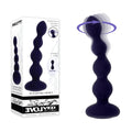 Evolved PLEASURE ORBIT - Navy Blue 17.8 cm USB Rechargeable Twirling & Vibrating Anal Beads with Remote - Hush Store Sydney 