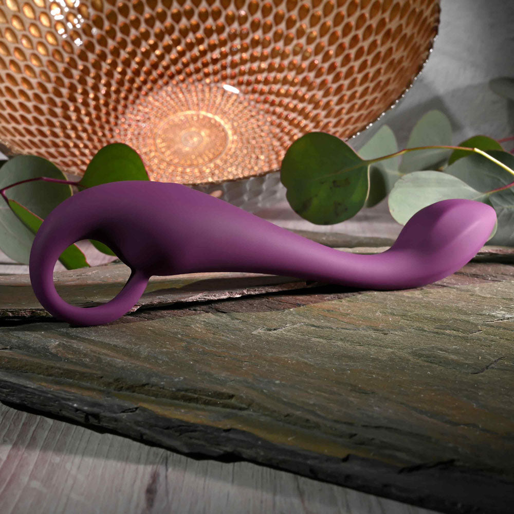 Evolved LOCHNESS G - Purple 19 cm USB Rechargeable Vibrator - Hush Store Sydney 