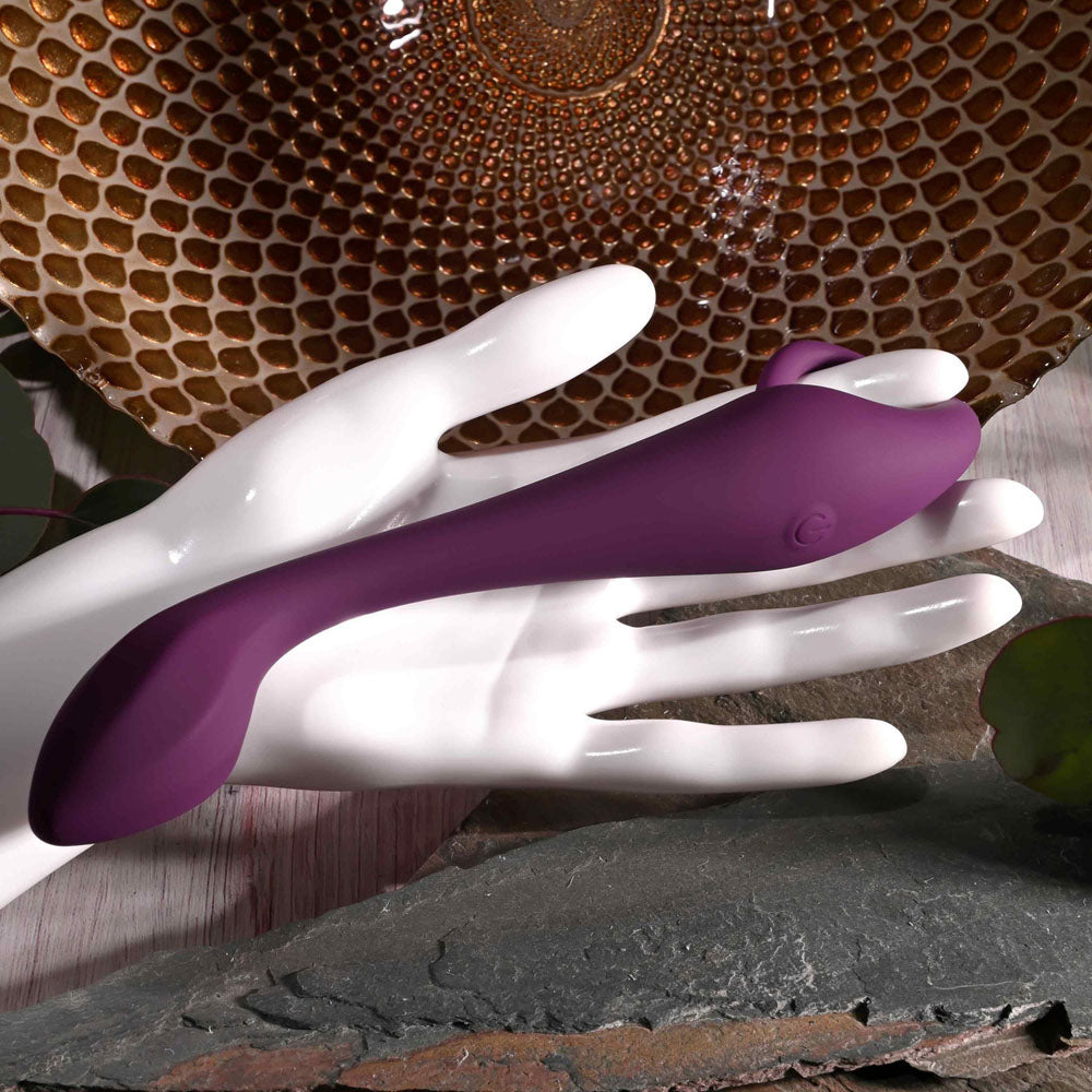 Evolved LOCHNESS G - Purple 19 cm USB Rechargeable Vibrator - Hush Store Sydney 