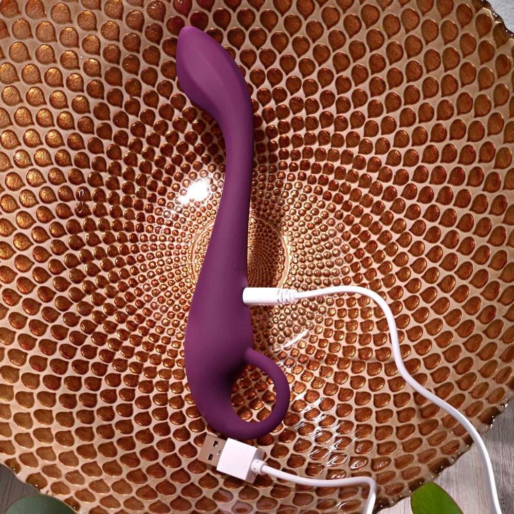 Evolved LOCHNESS G - Purple 19 cm USB Rechargeable Vibrator - Hush Store Sydney 