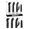 Evolved Four Play - Black USB Rechargeable Bullet with 3 Sleeves - Hush Store Sydney 