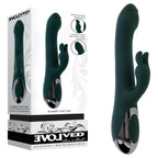 Evolved RABBIT TAP TAP - Green 25 cm USB Rechargeable Rabbit Vibrator with Tapping Tip