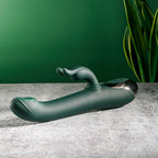 Evolved RABBIT TAP TAP - Green 25 cm USB Rechargeable Rabbit Vibrator with Tapping Tip