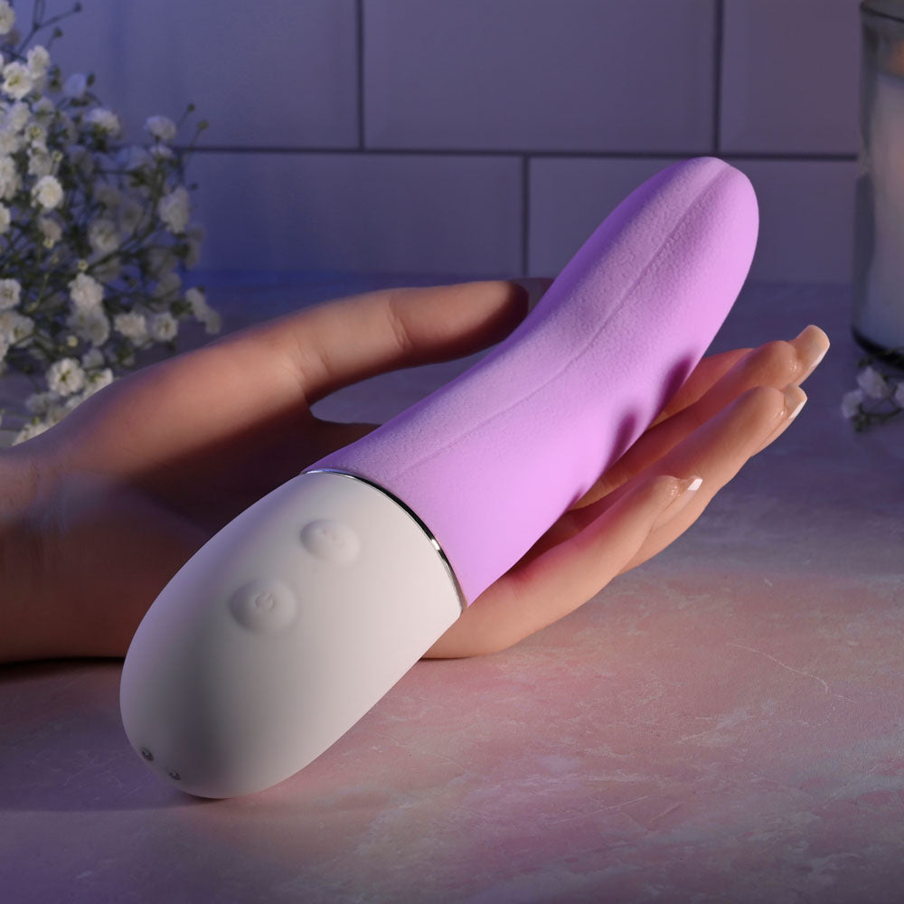Evolved SLIP OF THE TONGUE - Purple 21.1 cm USB Rechargeable Flicking Tongue Vibrator - Hush Store Sydney 