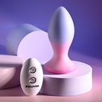 Evolved PARADISE PLUG - Pink/Purple 10.5 cm USB Rechargeable Vibrating Butt Plug with Wireless Remote