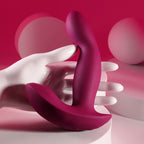Evolved COME ON OVER - Burgundy Red 15.9 cm USB Rechargeable Vibrator with Wireless Remote