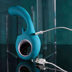Evolved HOW MANY LICKS - Blue 17.8 cm USB Rechargeable Vibrator with Flicking Stimulator - Hush Store Sydney 