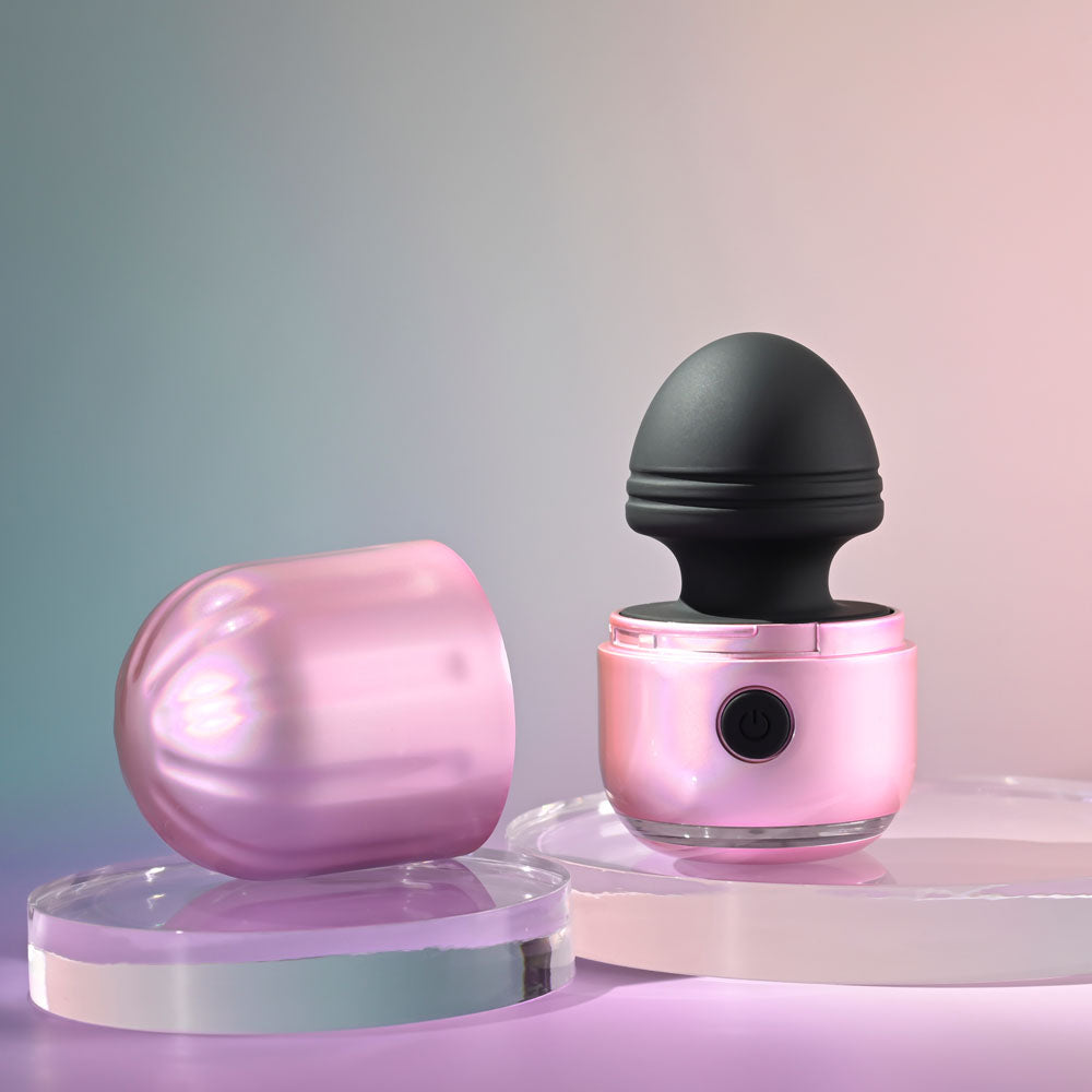 Evolved VACATION VIBES - VIBRATING - Pink/Black 8.5 cm USB Rechargeable Vibrating Stimulator - Hush Store Sydney 