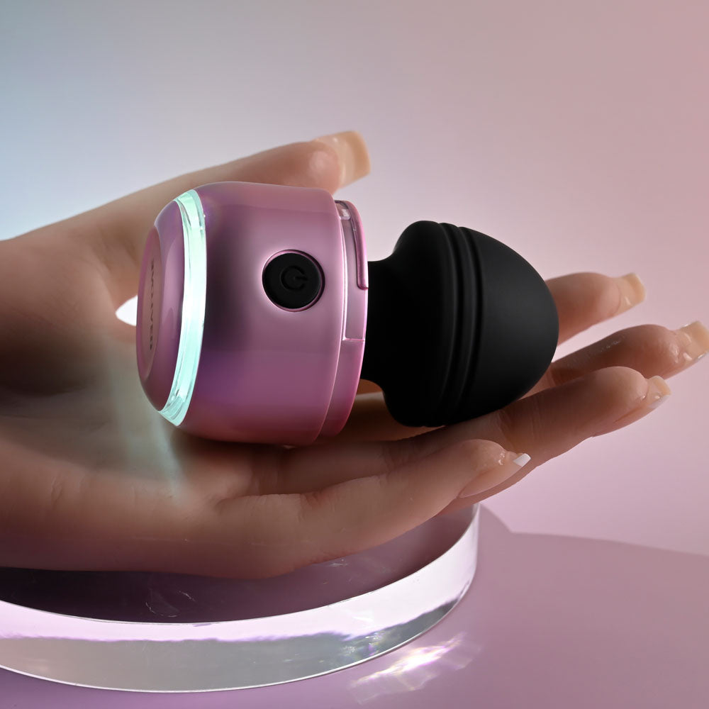 Evolved VACATION VIBES - VIBRATING - Pink/Black 8.5 cm USB Rechargeable Vibrating Stimulator - Hush Store Sydney 