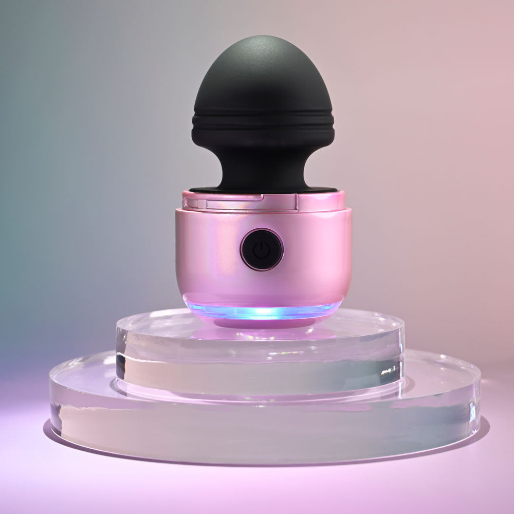 Evolved VACATION VIBES - VIBRATING - Pink/Black 8.5 cm USB Rechargeable Vibrating Stimulator - Hush Store Sydney 