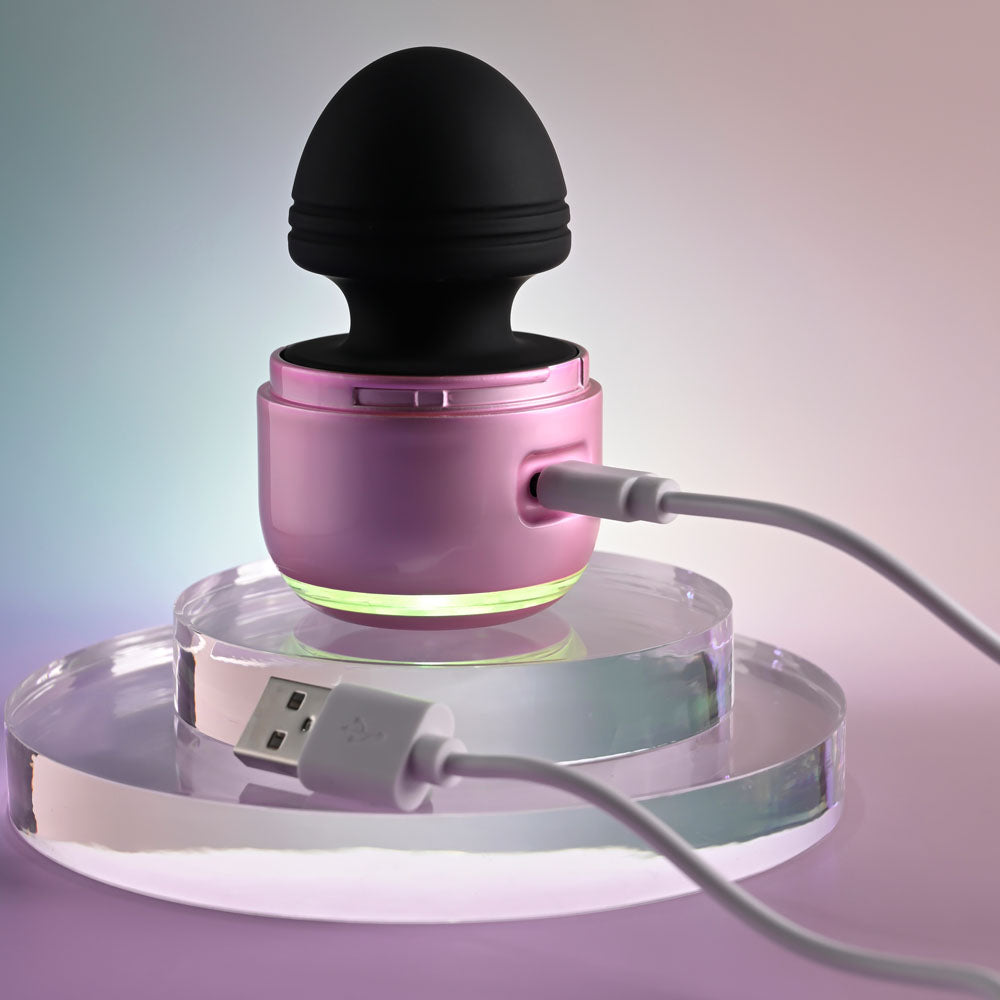 Evolved VACATION VIBES - VIBRATING - Pink/Black 8.5 cm USB Rechargeable Vibrating Stimulator - Hush Store Sydney 
