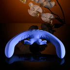 Evolved LOVEBIRDS - Purple 20.8 cm USB Rechargeable Double-Ended Rabbit Vibrator with Remote