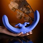 Evolved LOVEBIRDS - Purple 20.8 cm USB Rechargeable Double-Ended Rabbit Vibrator with Remote