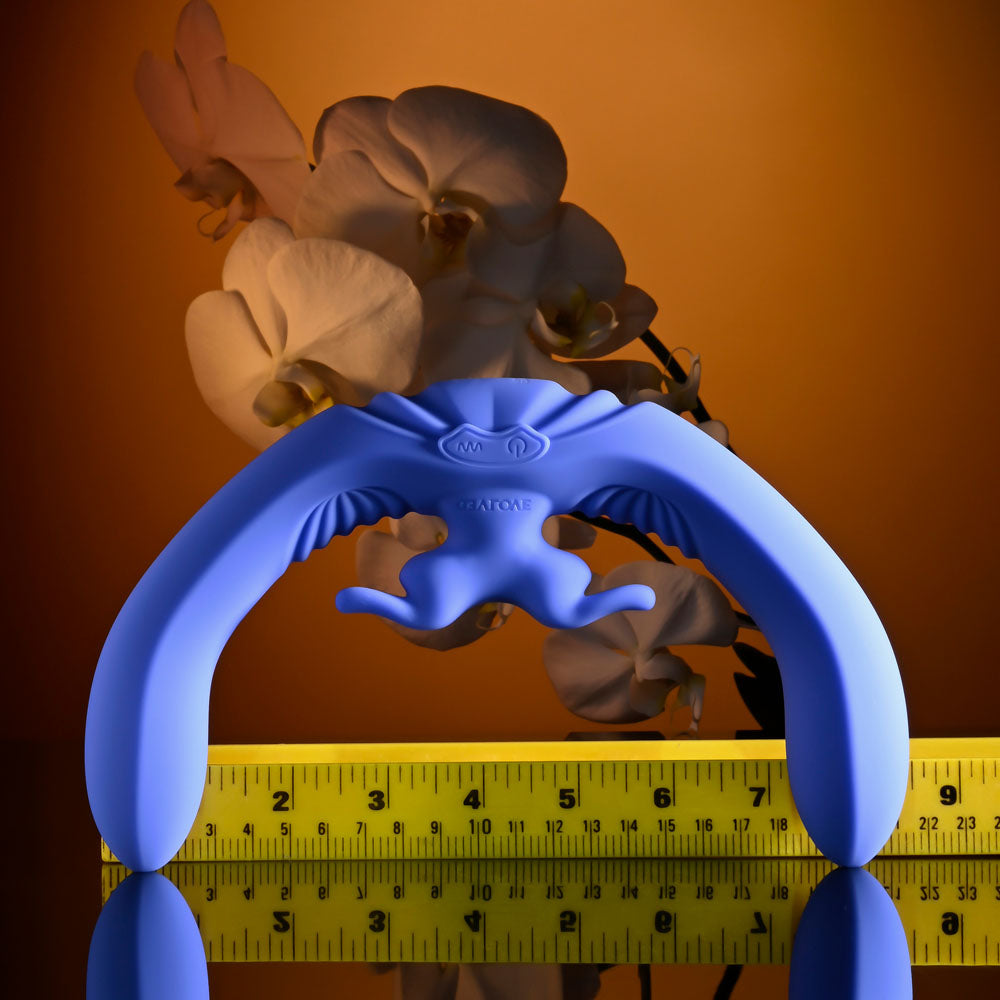 Evolved LOVEBIRDS - Purple 20.8 cm USB Rechargeable Double-Ended Rabbit Vibrator with Remote