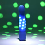 Evolved DISCO DIVA - Blue 20.9 cm USB Rechargeable Light Up Vibrator - Hush Store Sydney 