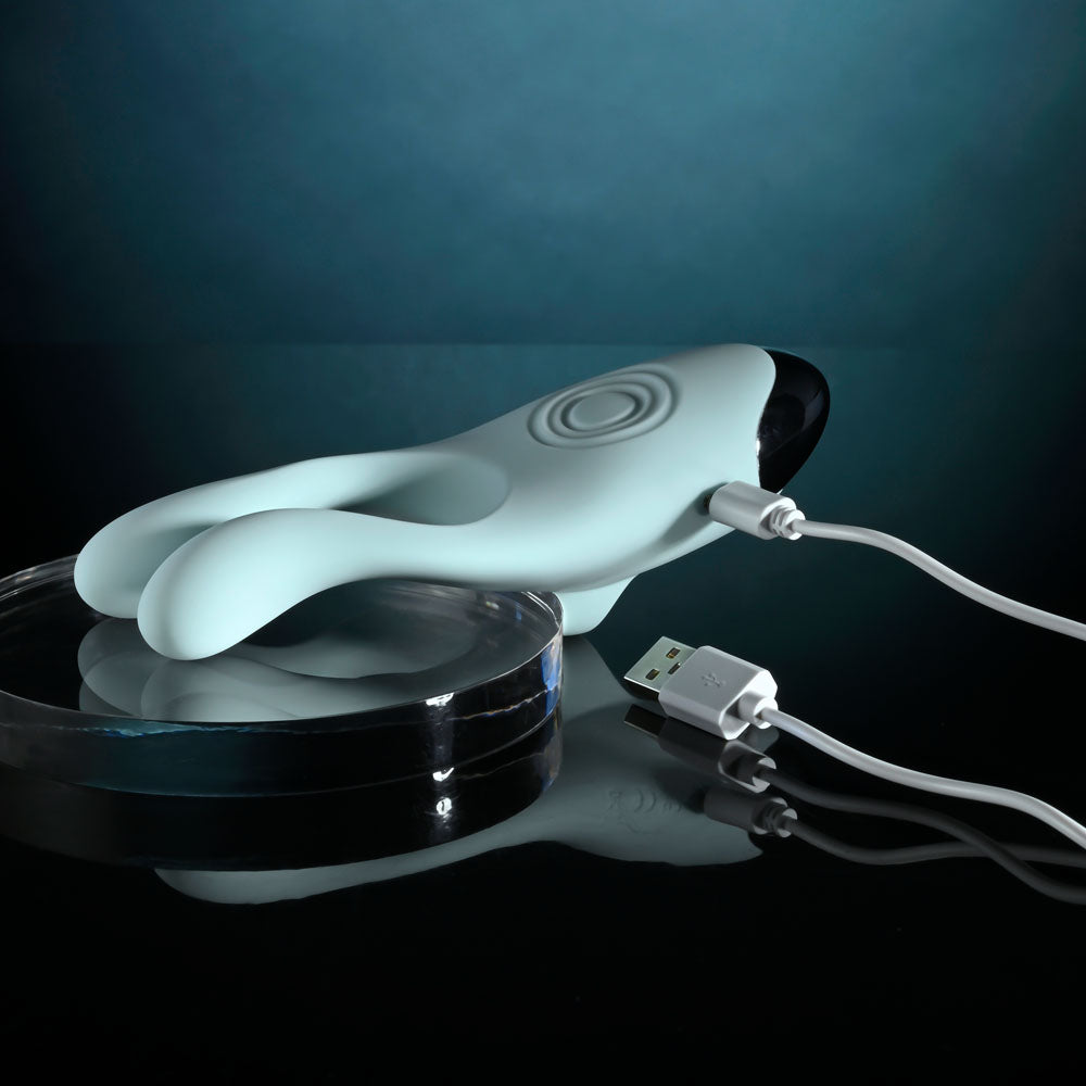 Evolved COUPLES THERAPY - Teal USB Rechargeable Couples Stimulator - Hush Store Sydney 