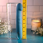 Evolved QUEEN OF ALL TRADES - Blue 22.6 cm USB Rechargeable Thrusting & Rotating Vibrator