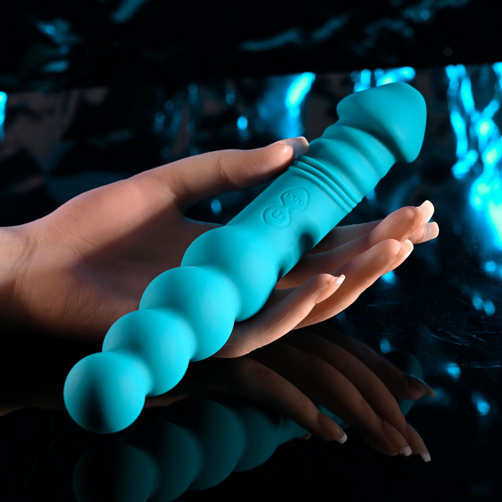 Evolved FLIP FLOP - Blue 23.1 cm USB Rechargeable Dual Ended Vibrator - Hush Store Sydney 