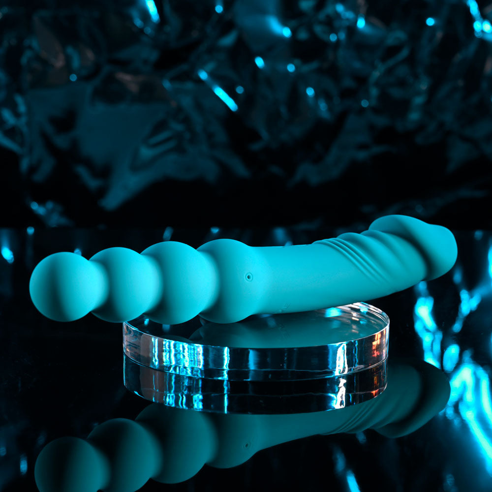 Evolved FLIP FLOP - Blue 23.1 cm USB Rechargeable Dual Ended Vibrator - Hush Store Sydney 