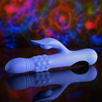 Evolved POP GOES THE O - Purple 24.7 cm USB Rechargeable Thrusting & Bulging Rabbit Vibrator