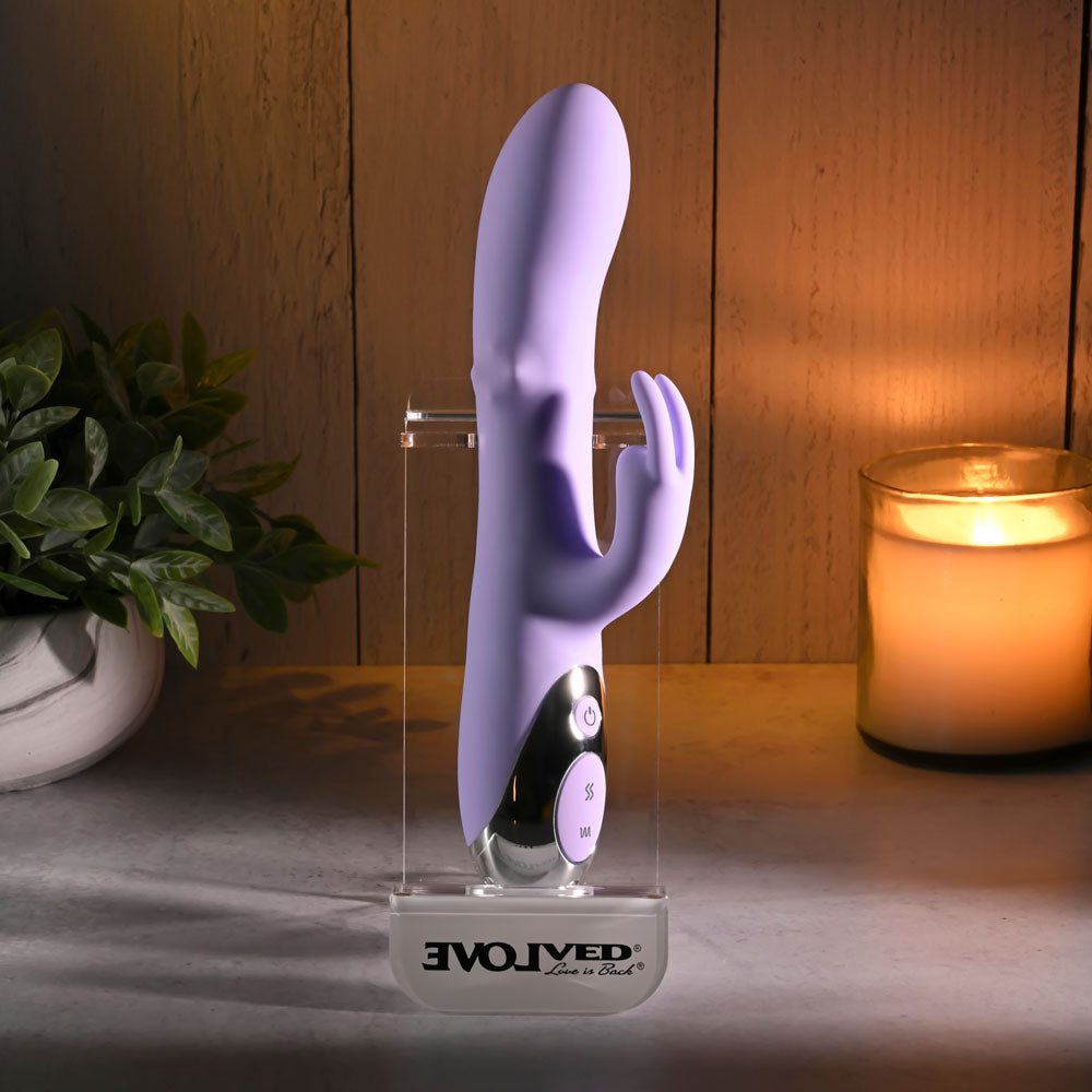 Evolved SPINDERELLA - Purple USB Rechargeable Rabbit Vibrator - Hush Store Sydney 