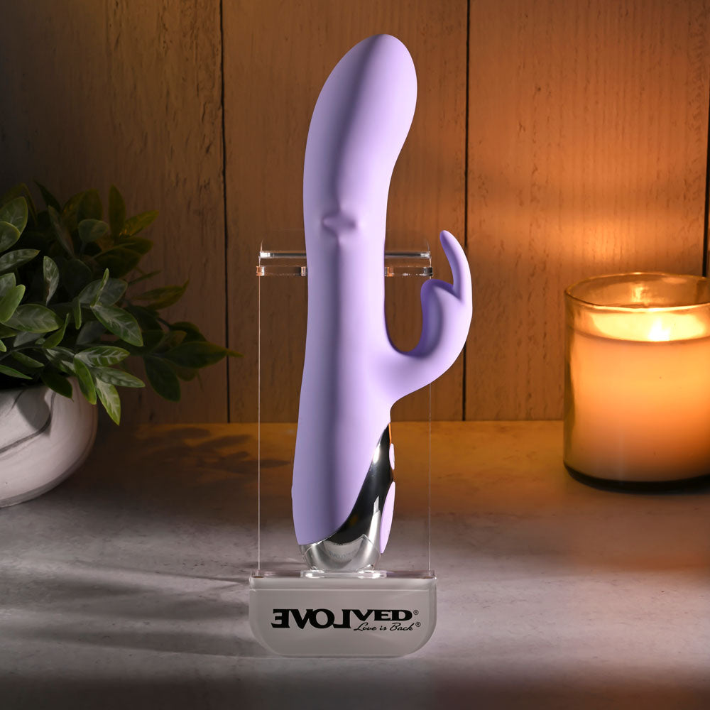 Evolved SPINDERELLA - Purple USB Rechargeable Rabbit Vibrator - Hush Store Sydney 