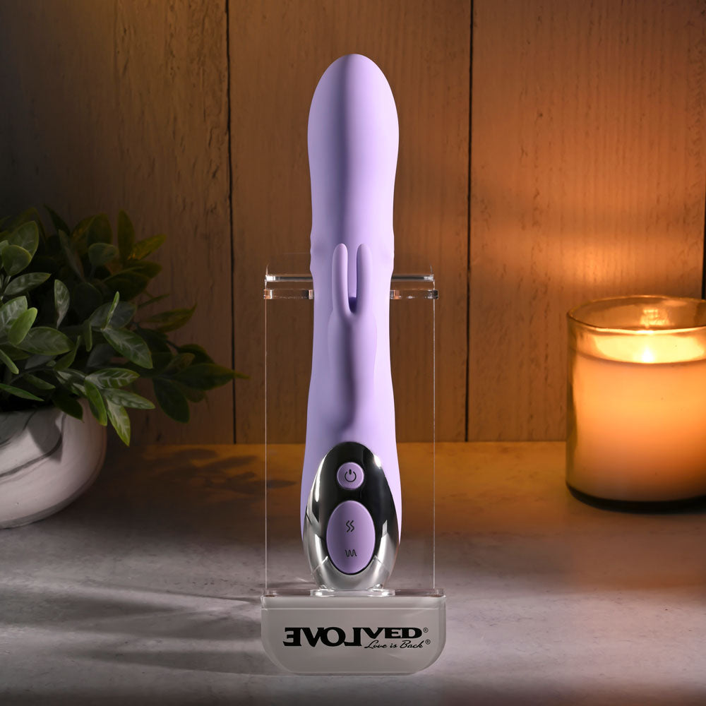 Evolved SPINDERELLA - Purple USB Rechargeable Rabbit Vibrator - Hush Store Sydney 