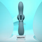 Evolved TAKE YOUR FLICK - Grey 24.1 cm USB Rechargeable Vibrator with Flicking Clitoral Stimulator - Hush Store Sydney 