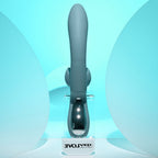 Evolved TAKE YOUR FLICK - Grey 24.1 cm USB Rechargeable Vibrator with Flicking Clitoral Stimulator - Hush Store Sydney 